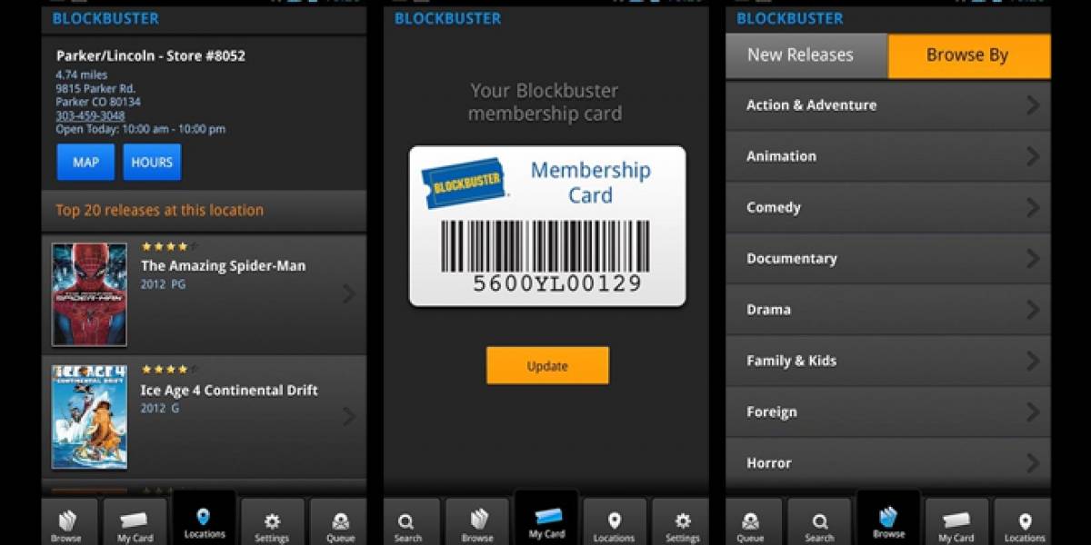 Blockbuster lanza aplicación para Android <del>(¿retrofuturismo?)</del>