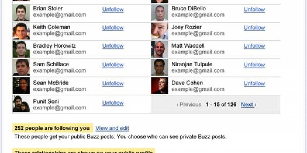Google Buzz actualiza configuración de privacidad de los usuarios