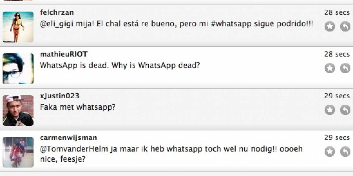 Colapso: WhatsApp anda por los suelos