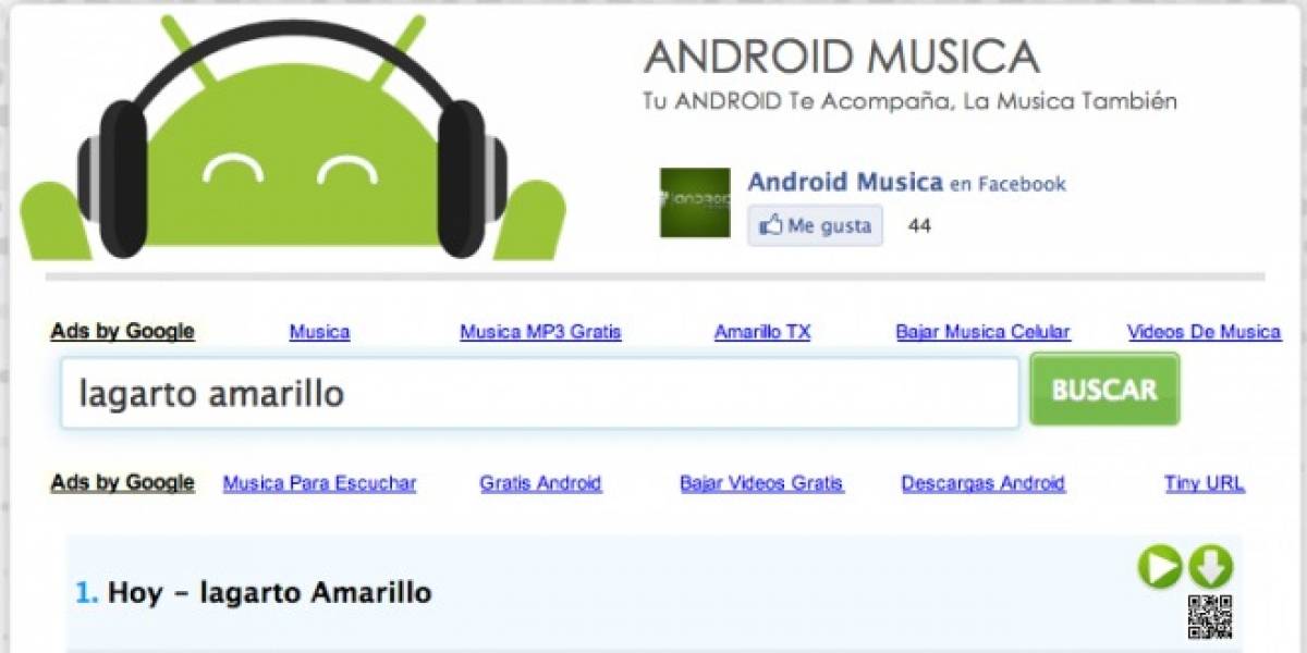 Android Música: El robotito le canta a todos en la Red
