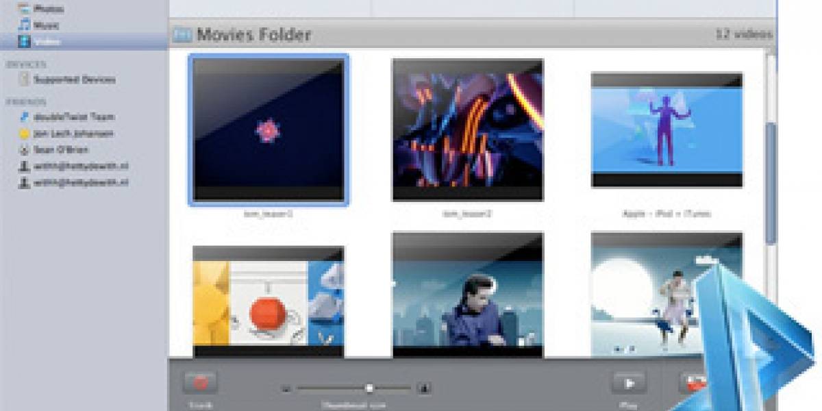 DoubleTwist: Administrador de dispositivos de DVD Jon