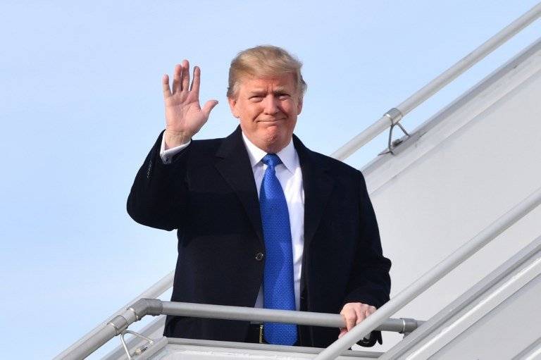 Trump llega a Suiza