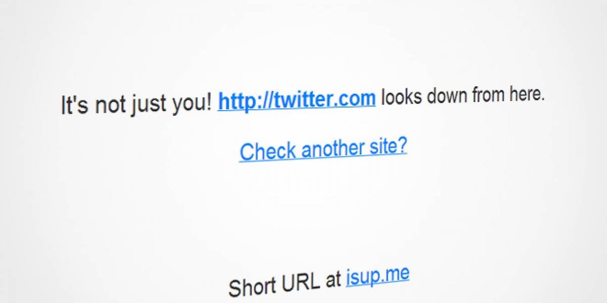 Twitter funciona con interrupciones