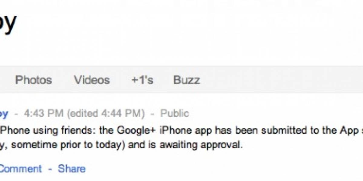Aplicación de Google+ para iOS, en cualquier momento en la App Store