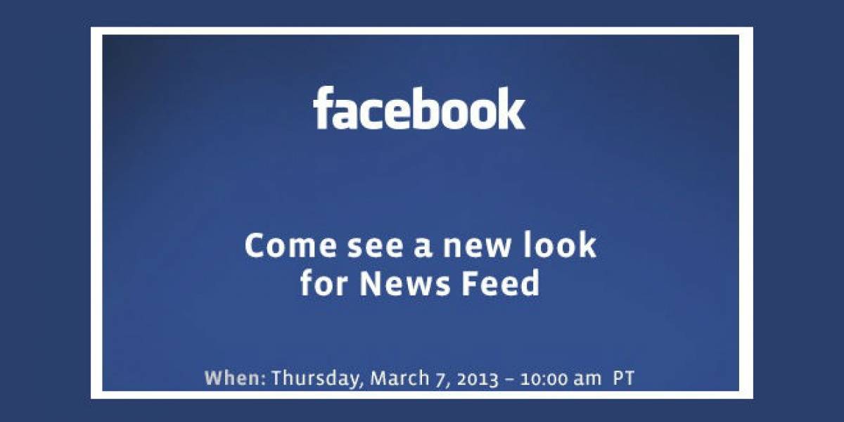 Facebook renovará el feed de noticias