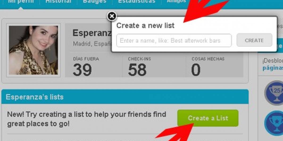Foursquare ahora permite crear y compartir listas de lugares favoritos