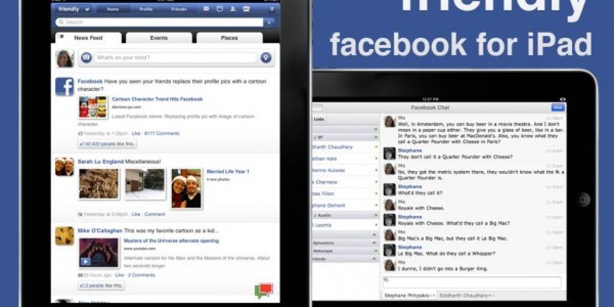 Aplicación de Facebook para iPad será lanzada en el evento del iPhone 5 el 04.10
