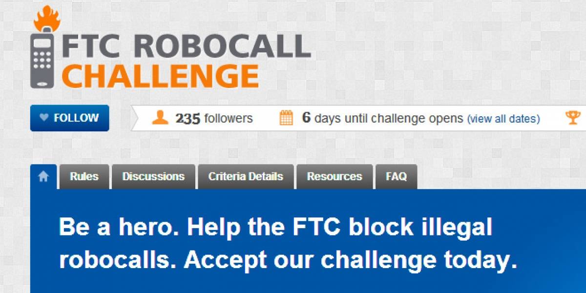 FTC ofrece USD$50.000 a quien invente un sistema contra llamados de robots