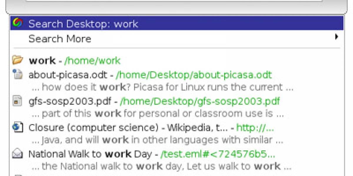 Google Desktop para Linux