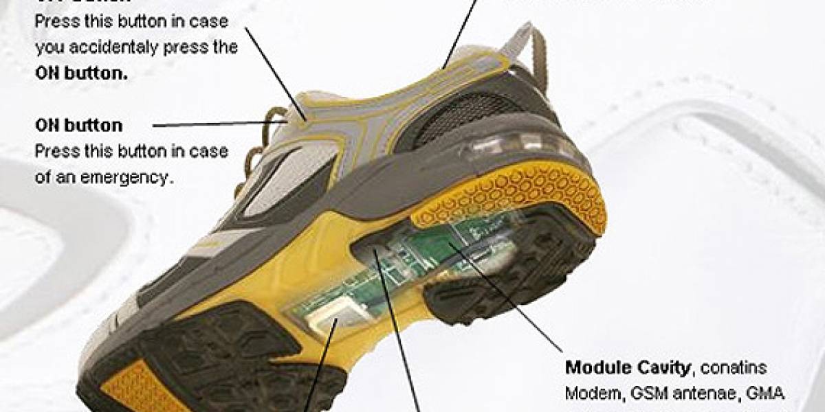 Zapatos con GPS que se cargan caminando