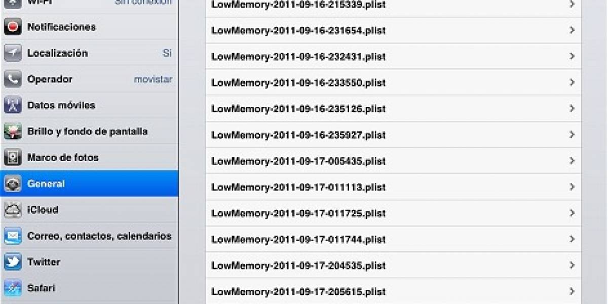 Serios problemas en la gestión de RAM en iOS5
