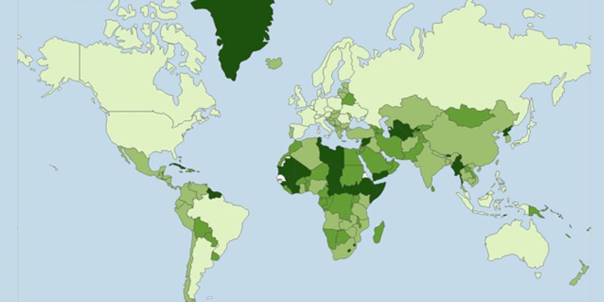 Mapa muestra qué tan fácil es desconectar a tu país de Internet