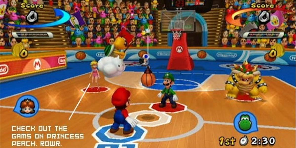 Batalla contra un Behemoth en Mario Sports Mix