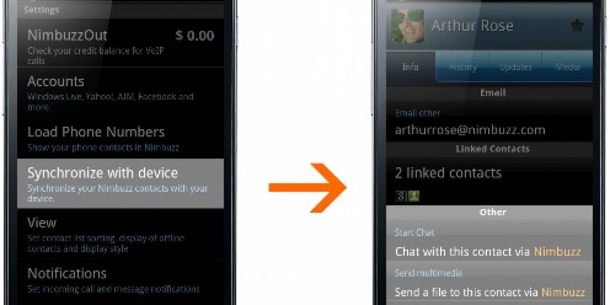 Nimbuzz actualiza app con notificaciones push y de entrega de mensajes