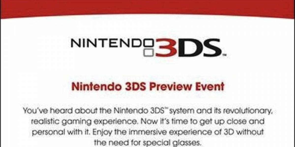 Nintendo 3DS tendrá eventos simultaneos en NY y Amsterdam