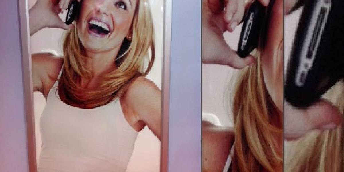 WTF! Chica de afiche de Nokia usa un iPhone
