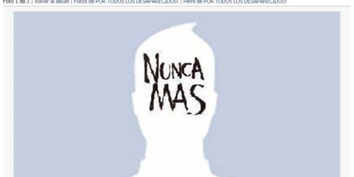 Argentina: En Facebook también se recuerda a los desaparecidos por la dictadura