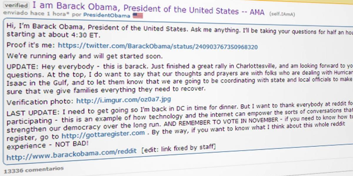 Obama responde preguntas en Reddit