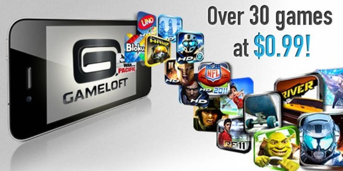 Gameloft rebaja muchos títulos a 1 dólar