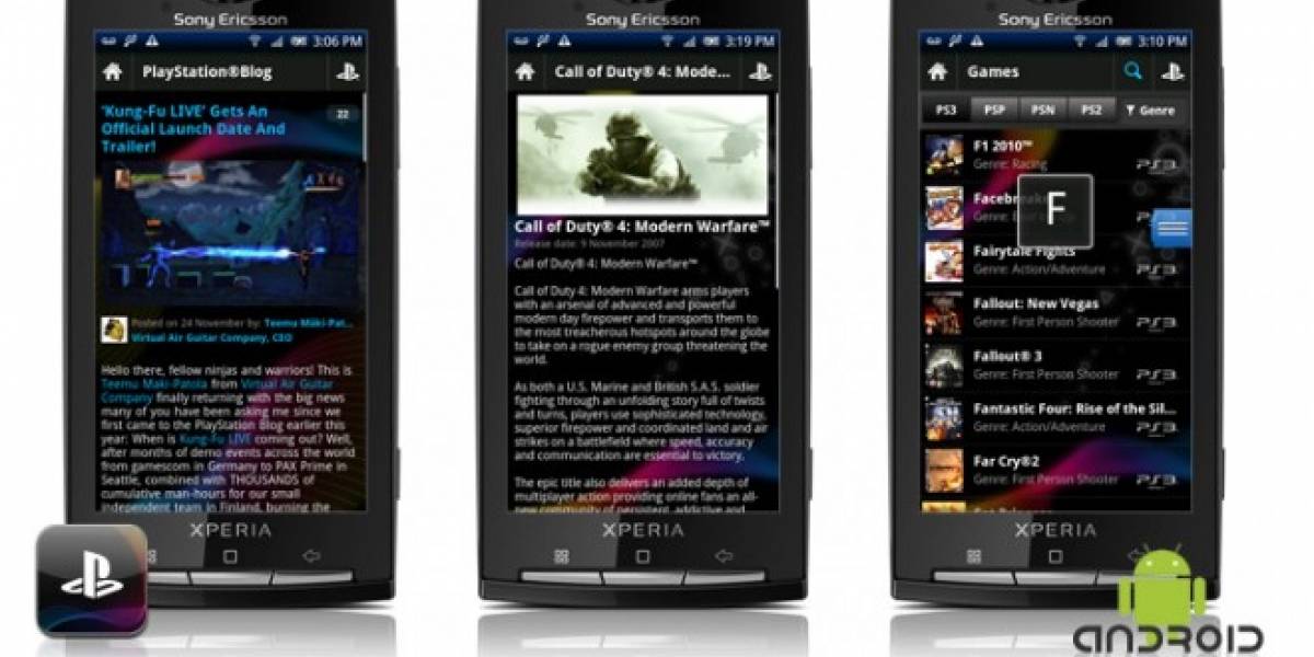 Sony anuncia la aplicación oficial de Playstation para iPhone y Android