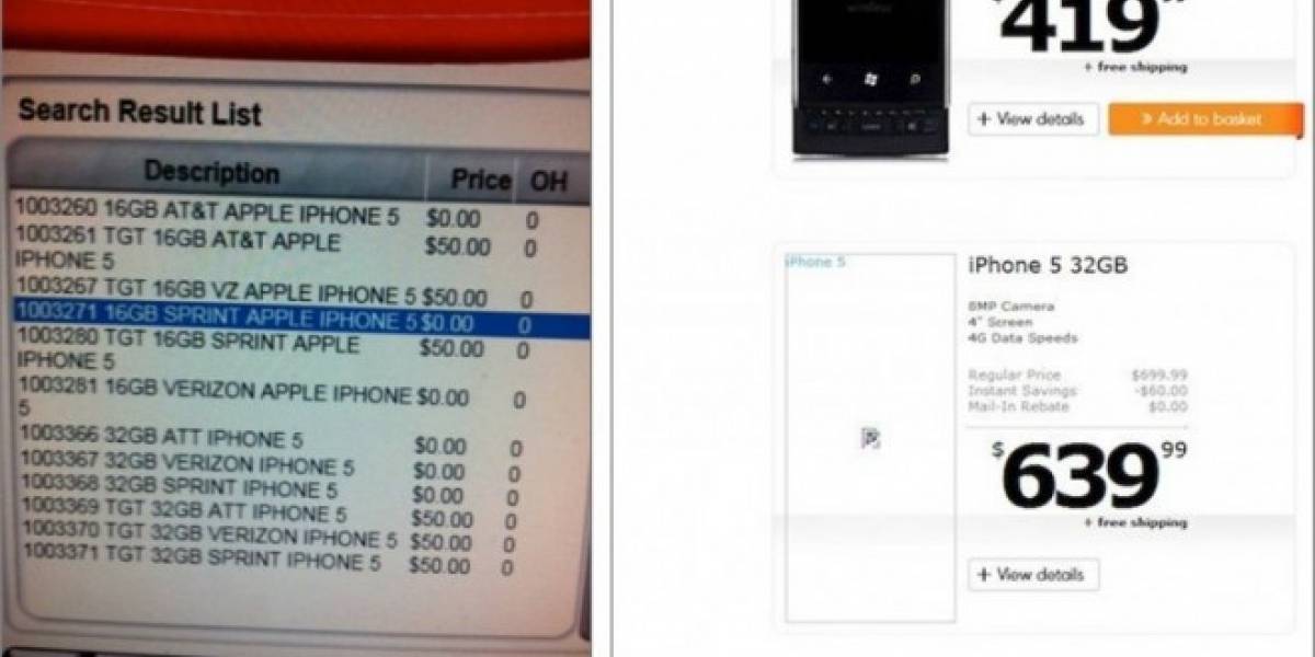 Filtradas imágenes con info sobre el iPhone 5