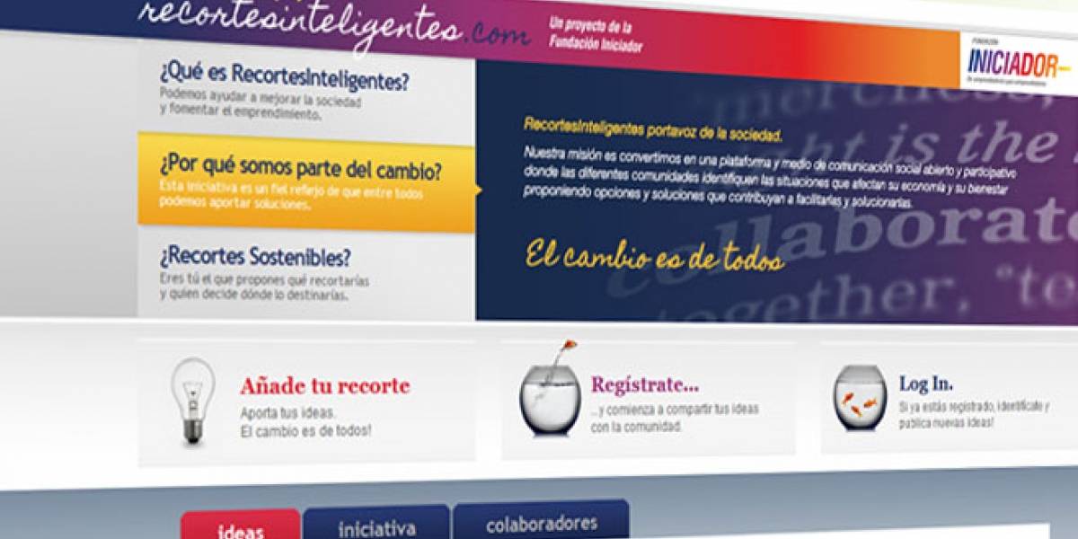Recortes Inteligentes: Los españoles proponen en la Web dónde ahorrar para salir de la crisis
