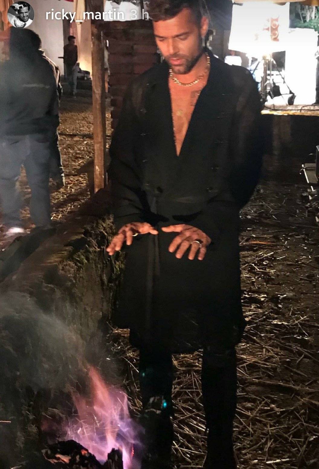 Ricky Martin, en locación.