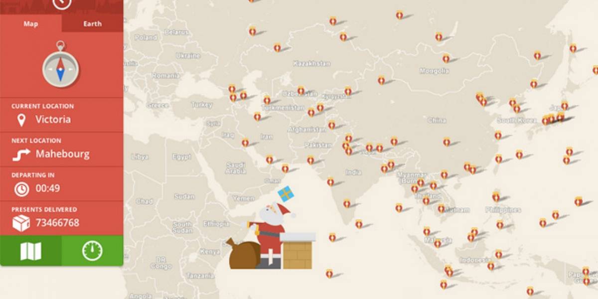 Google seguirá rastreando a Santa Claus pese a su asociación con Bing