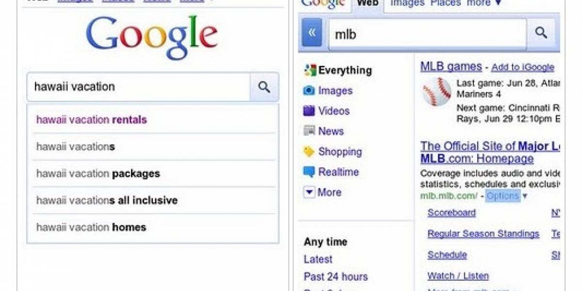 Google mejora la búsqueda en los celulares BlackBerry con SO 6.0