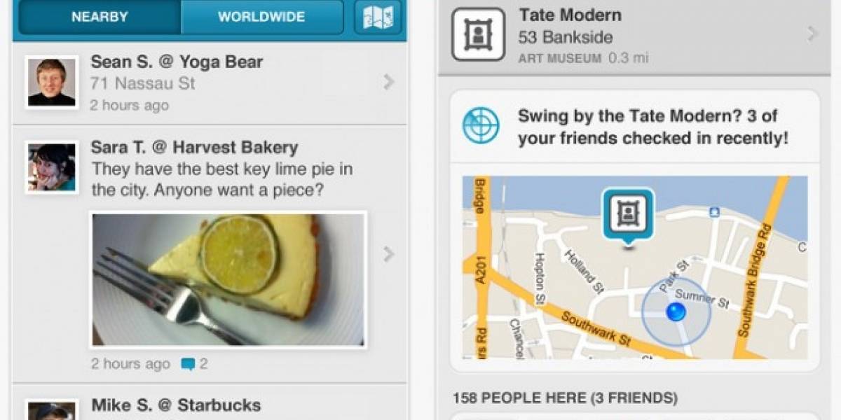 Foursquare actualiza su aplicación a versión 4.0 con recurso llamado Radar