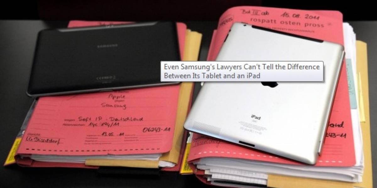 Ni siquiera los abogados de Samsung pueden diferenciar un Galaxy Tab de un iPad