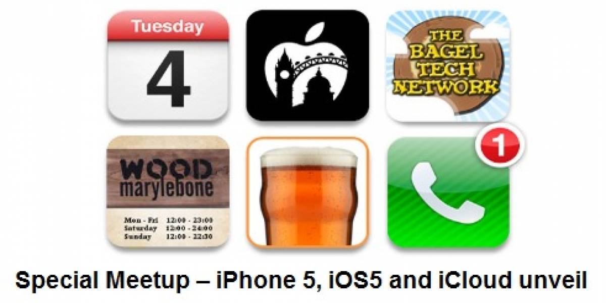 Grupo del Reino Unido se reunirá en un pub para ver lanzamiento del iPhone 4S