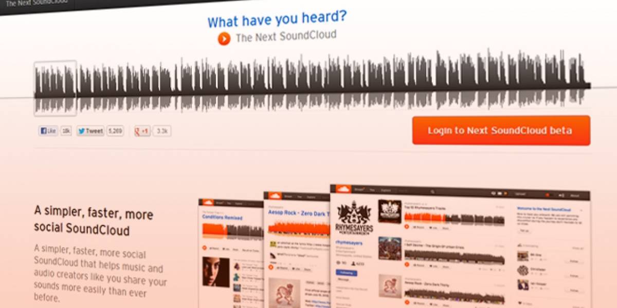 Así se ve el nuevo diseño de SoundCloud