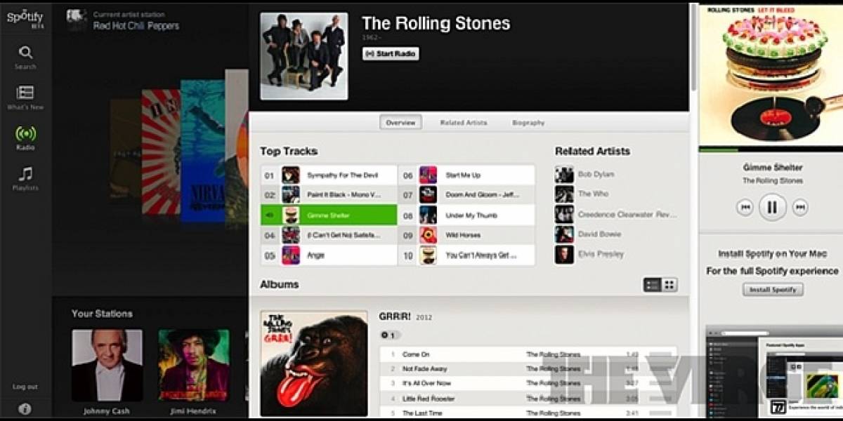 Aseguran que hoy comienza el beta del reproductor para navegadores de Spotify
