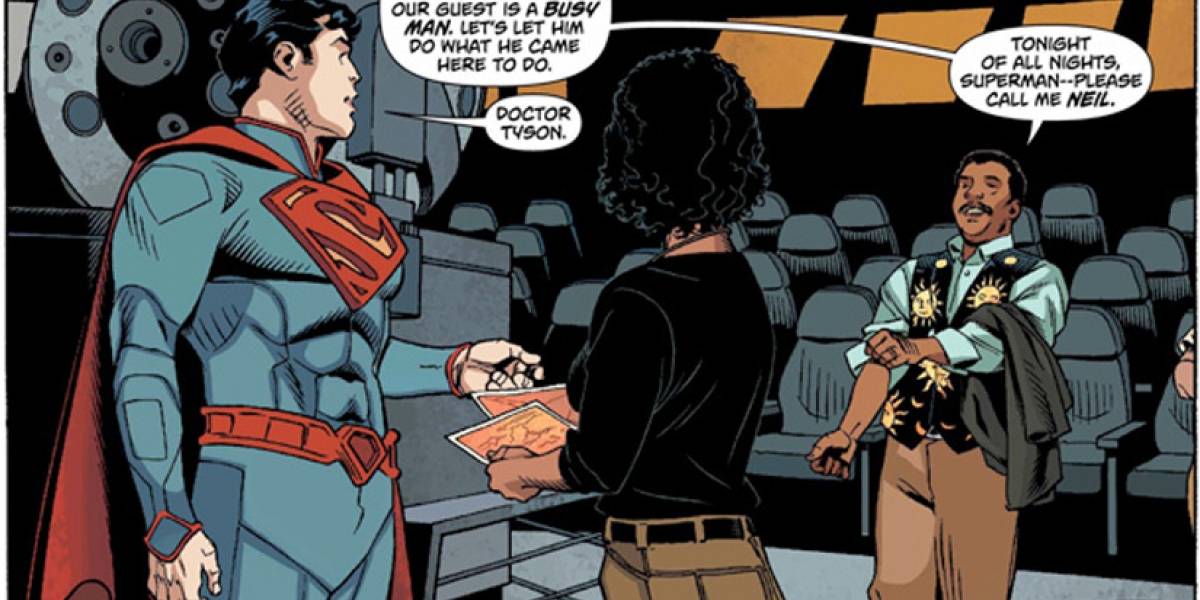 Superman encuentra el planeta Krypton con la ayuda del astrofísico Neil deGrasse Tyson