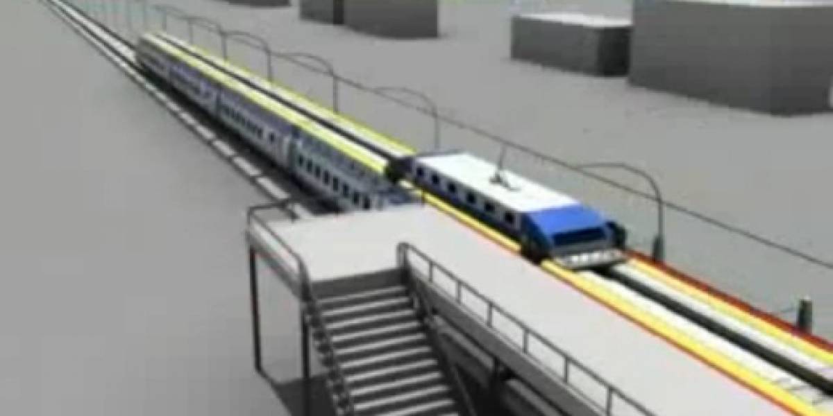 Concepto: nuevo tren chino recogerá pasajeros sin detenerse