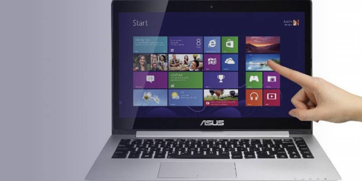 Reportan alta demanda por notebooks con pantalla táctil y Windows 8