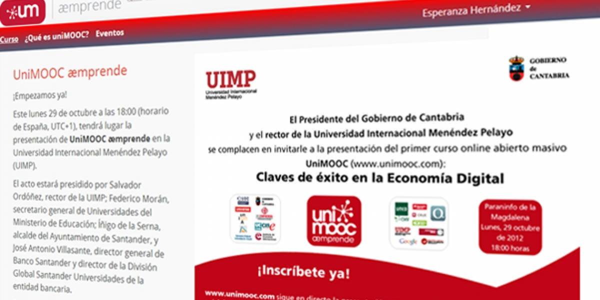 Hoy arranca #UniMOOC emprende: Un curso gratis y online de emprendimiento en Internet