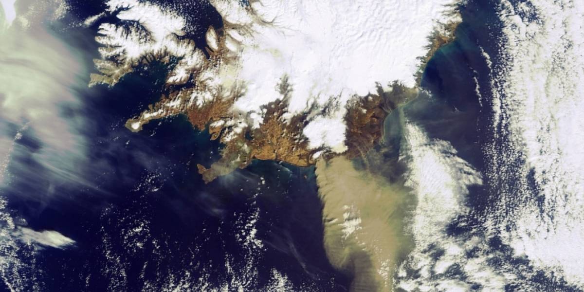 Imperdible: El volcán Eyjafjallajoekull fotografiado desde el espacio