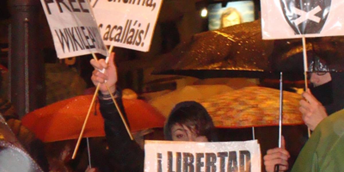 Protestas contra la Ley Sinde y a favor de Wikileaks se realizaron en España