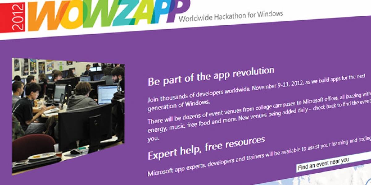 Wowzapp 2012: Hackatón de Windows se realizará en México y Chile el 10 y 11 de noviembre