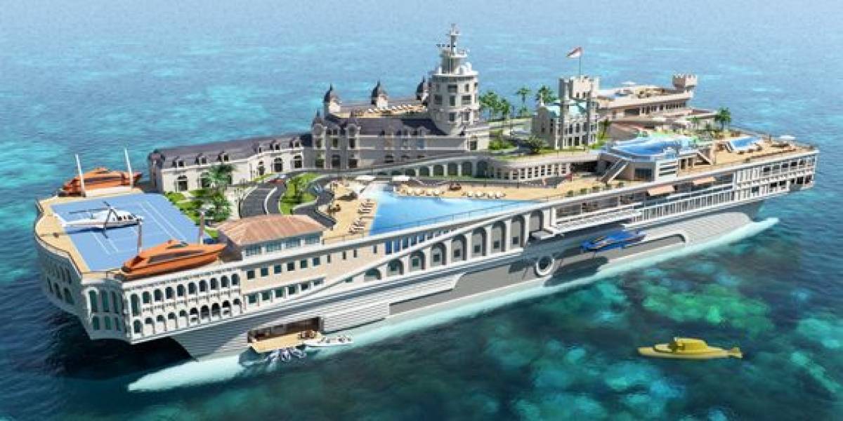 "The Streets of Monaco", un megayate con pista de carreras