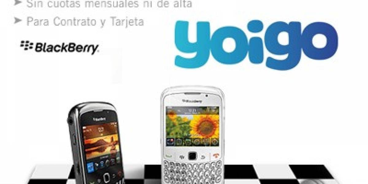 Yoigo ya ofrece Blackberry en España