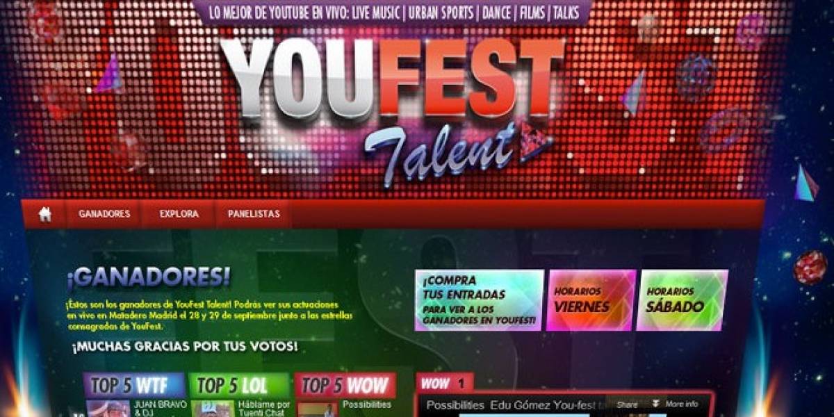 YouFest 2012: Las estrellas de YouTube toman Madrid este fin de semana