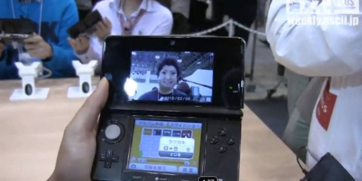 Video de realidad aumentada y Miis del 3DS