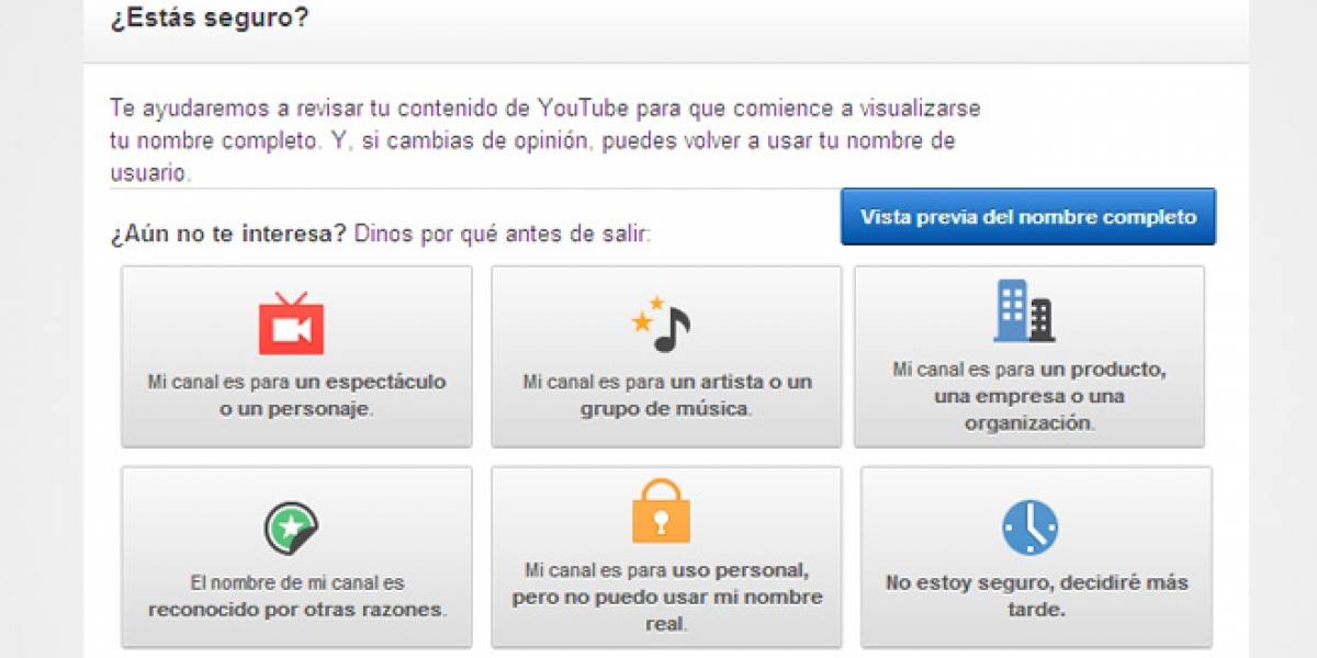 Google quiere que la gente use su nombre real en YouTube