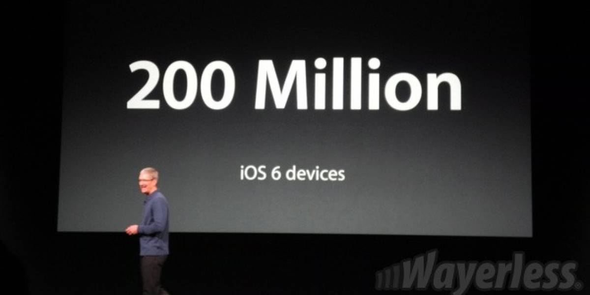 200 millones de equipos ya se actualizaron a iOS 6