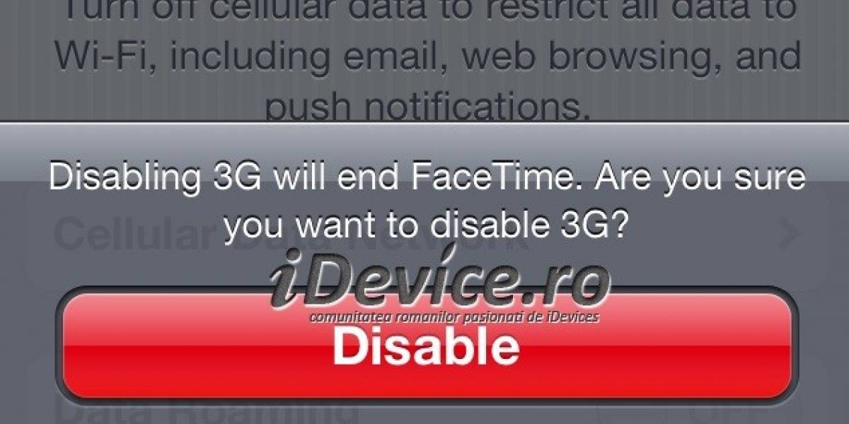 Facetime podría estar próximo a funcionar sobre 3G de forma oficial