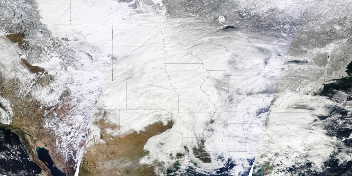 Tormenta de frío que afecta a Estados Unidos amenaza a la nube