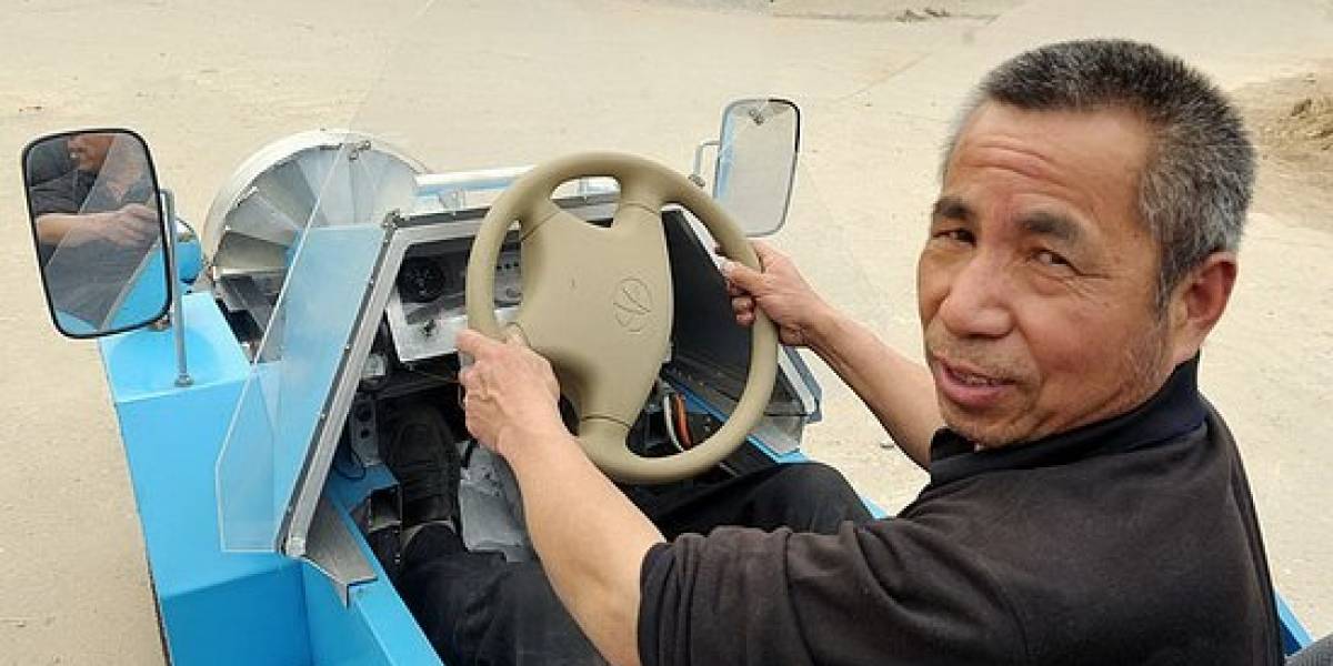Granjero chino crea un automóvil "volador"